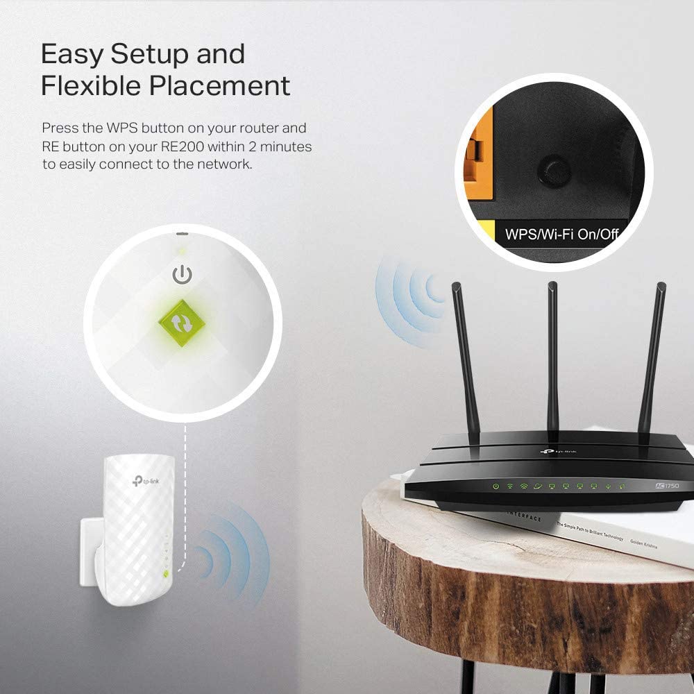 tp link wifi extender booster dual band ac750