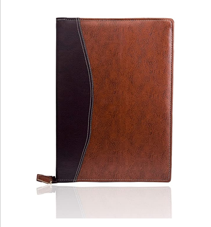 Details about   Leather Professional File Folder with 20 Sleeves for File Folders for Certificat 