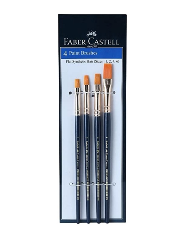 Faber-Castell Faber - Castell Synthetic Round Hair Paint Brush (Assorted  Set Of 7)