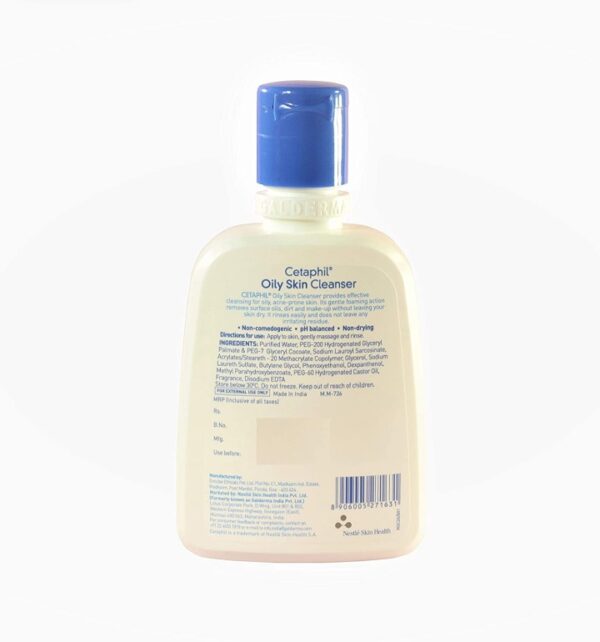 Cetaphil Oily Skin Cleanser, 125ml - Image 2