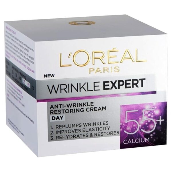 L'Oreal Paris 55+ Calcium Night Cream for Wrinkle (Combination, Normal Skin) 50ml